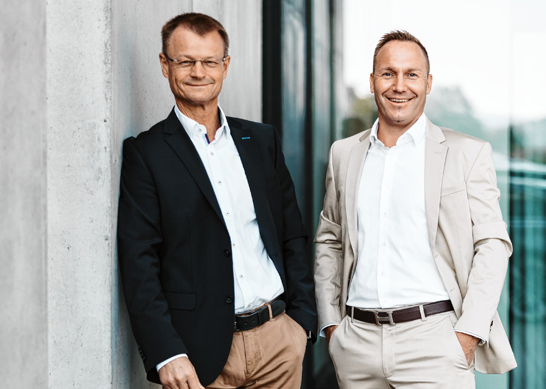 Die Geschäftsführer Hans-Jörg Prinzbach und Ralf Neumaier entwickeln das Unternehmen kontinuierlich weiter.