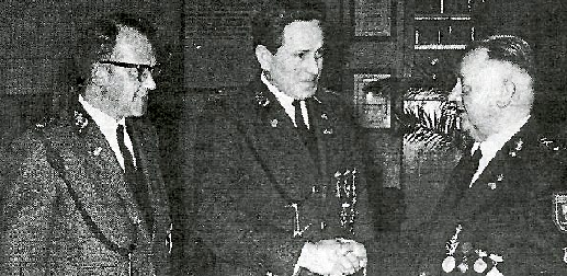 Amtsübergabe von Dietrich Büsing an Heino Einemann, 1969.