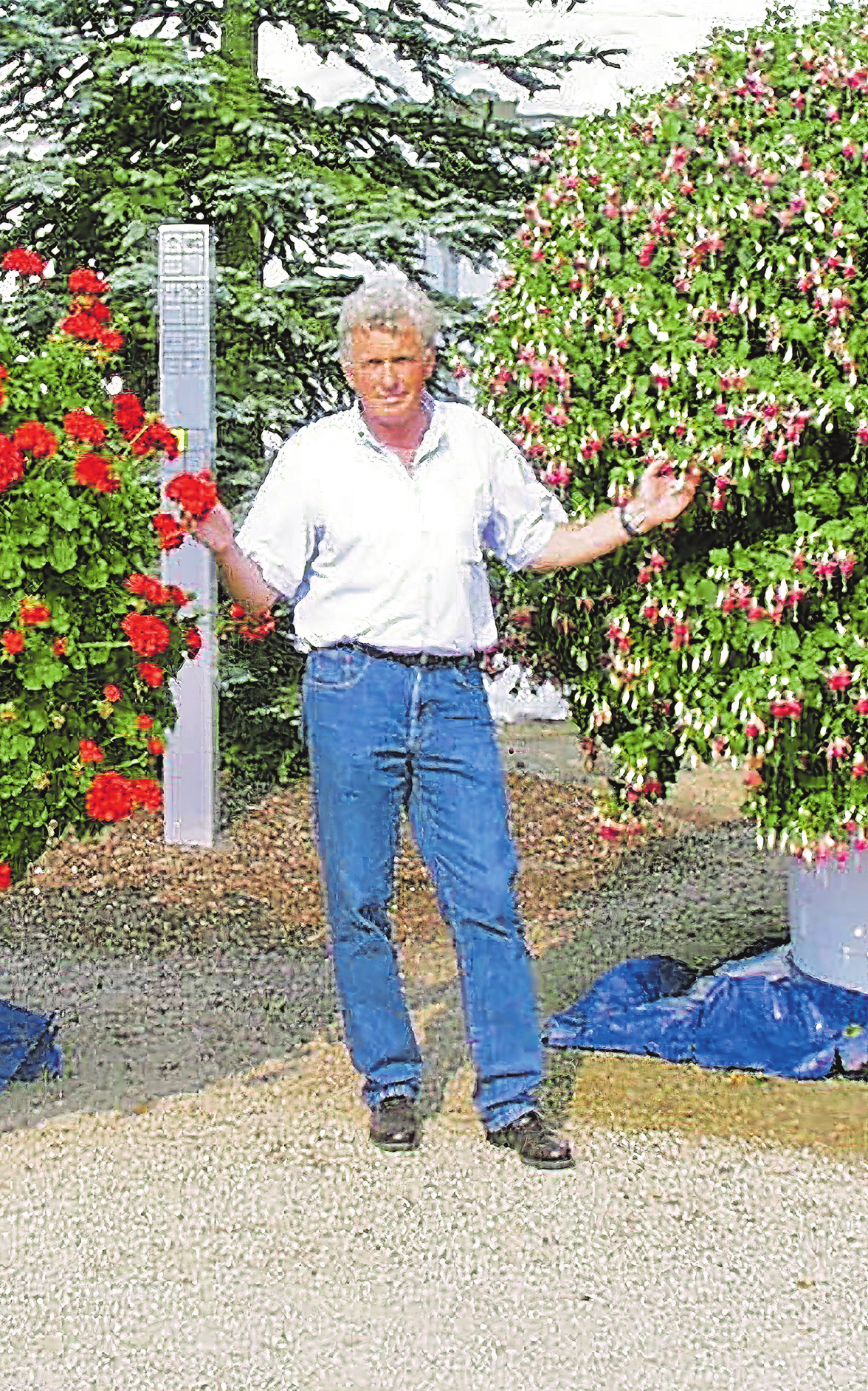 2. Generation im Foto von 2002: Günter Melle im Park der Gärten. Foto: Melle