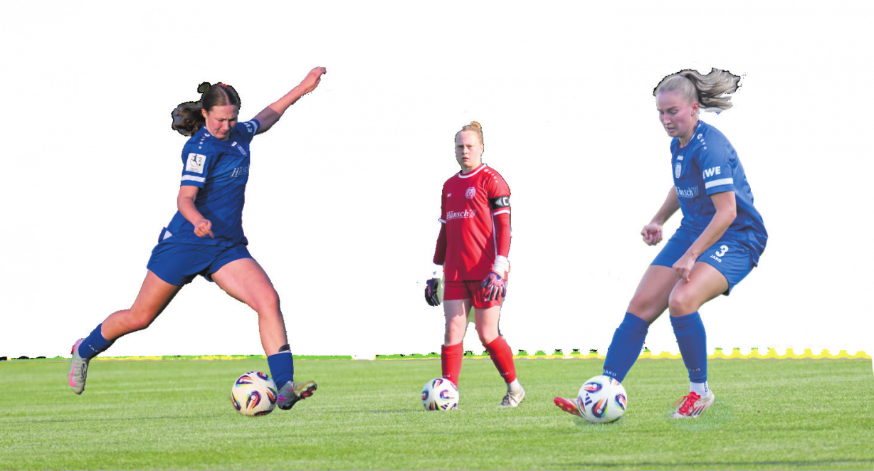 Im SVM-Einsatz (v.l.): Laura Bröring, Thea Farwick und Nina Rolfes.