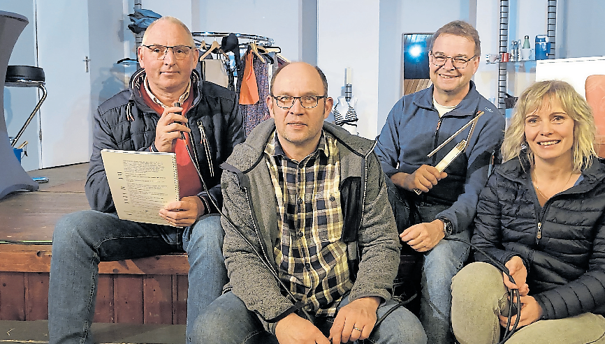 Reinhold Geise, Karl-Heinz Rietmann, Martin Stieve, Anja Bockrath (von links).