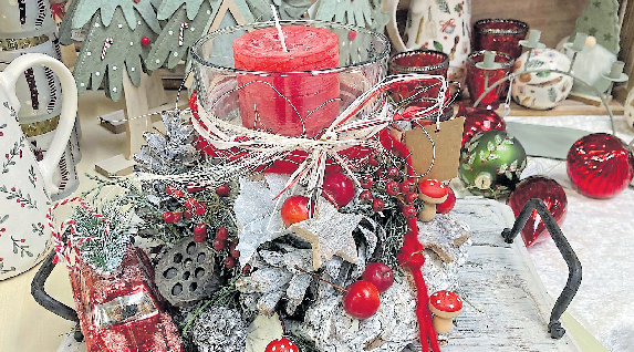 Das breite Sortiment des Wissinger Marktes beinhaltet manch eine attraktive Geschenkidee zum Fest.