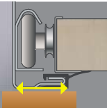 Nur 50 mm Platzbedarf