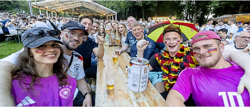 Beste Stimmung auch an den reservierten Tischen.