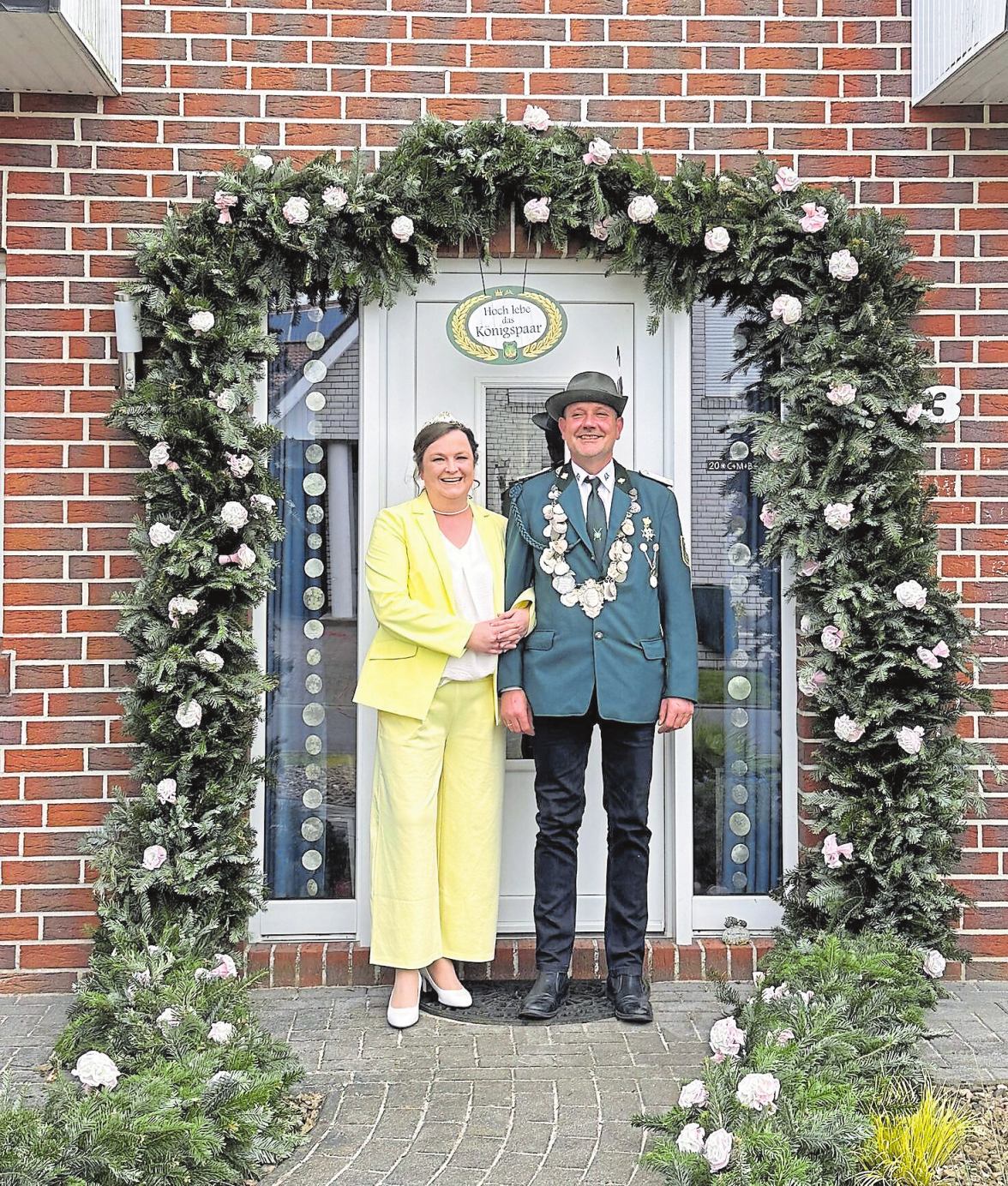 Das Königspaar Andrea I. und Marcel I. Ebeling.