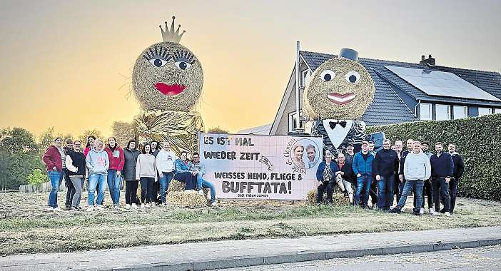 Die Spahnharrenstätter haben sich einiges einfallen lassen, um Werbung für ihr Schützenfest zu machen. Foto: Schützenverein