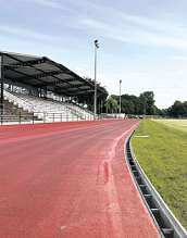 Die Leichtathleten bekommen zum Jubiläum eine Stadionsanierung. Gefeiert wird im August. Foto: Krämer