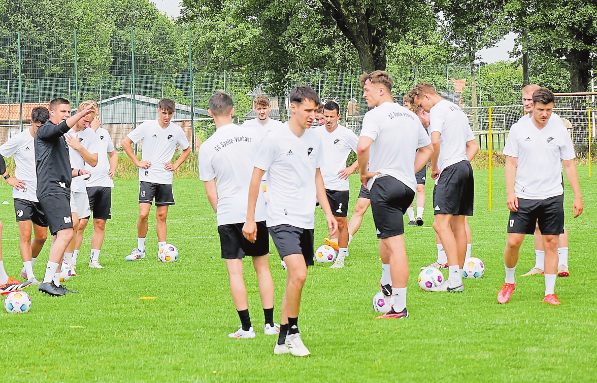 Der SC Spelle-Venhaus beim Mannschaftstraining. Foto: SC Spelle-Venhaus