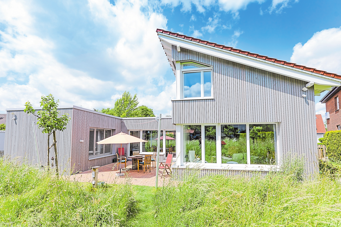 Nachhaltig und individuell gebautes Einfamilienhaus.