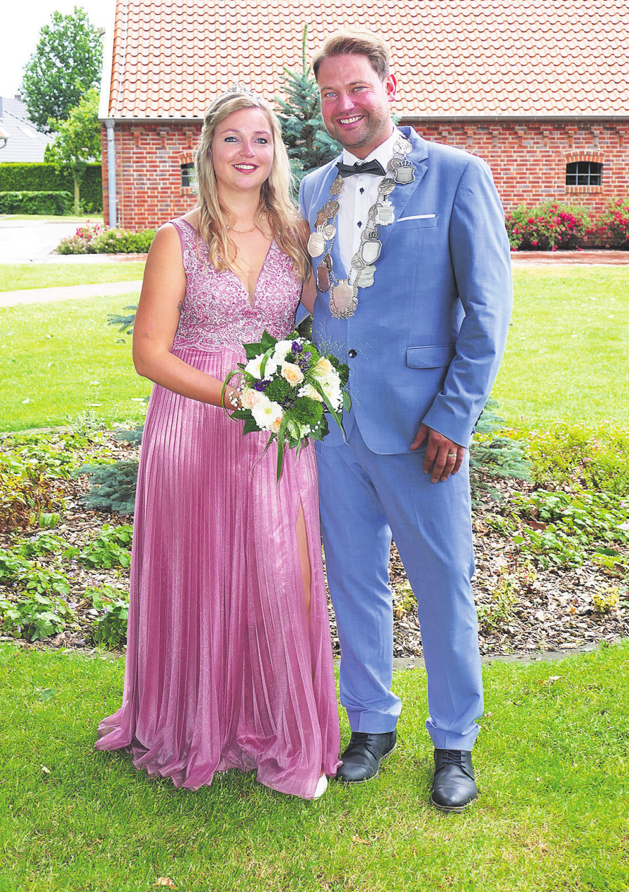 König Jürgen Terhorst und seine Königin Melanie. Foto: Petra Glandorf