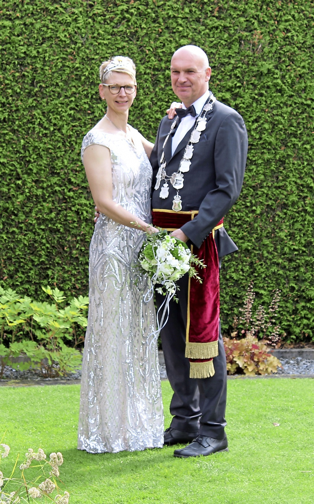 Das Königspaar Ansgar und Thea Borgmann.