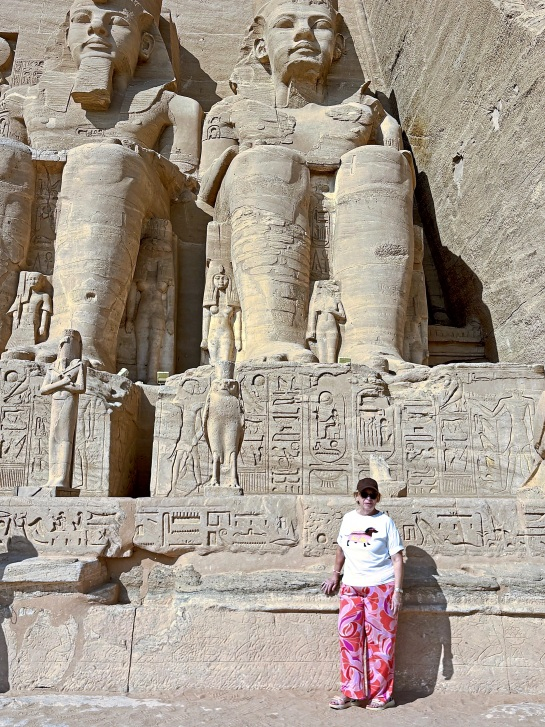 Ludwig-Trienen in Abu Simbel: Auch der Tempel wird besucht.