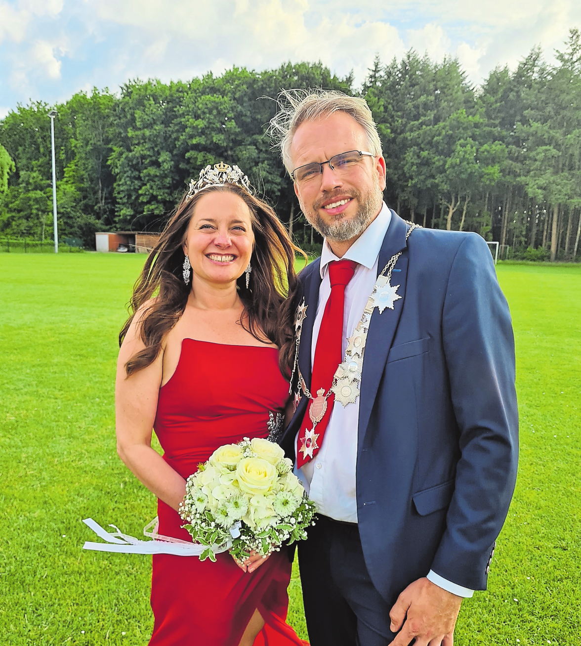 Das neue Königspaar 2025 in Wippingen: Linde und Marc Reinders. Foto: Schützenverein Wippingen