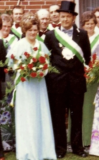 Das Königspaar von 1976: Heinz und Anni Düttmann.