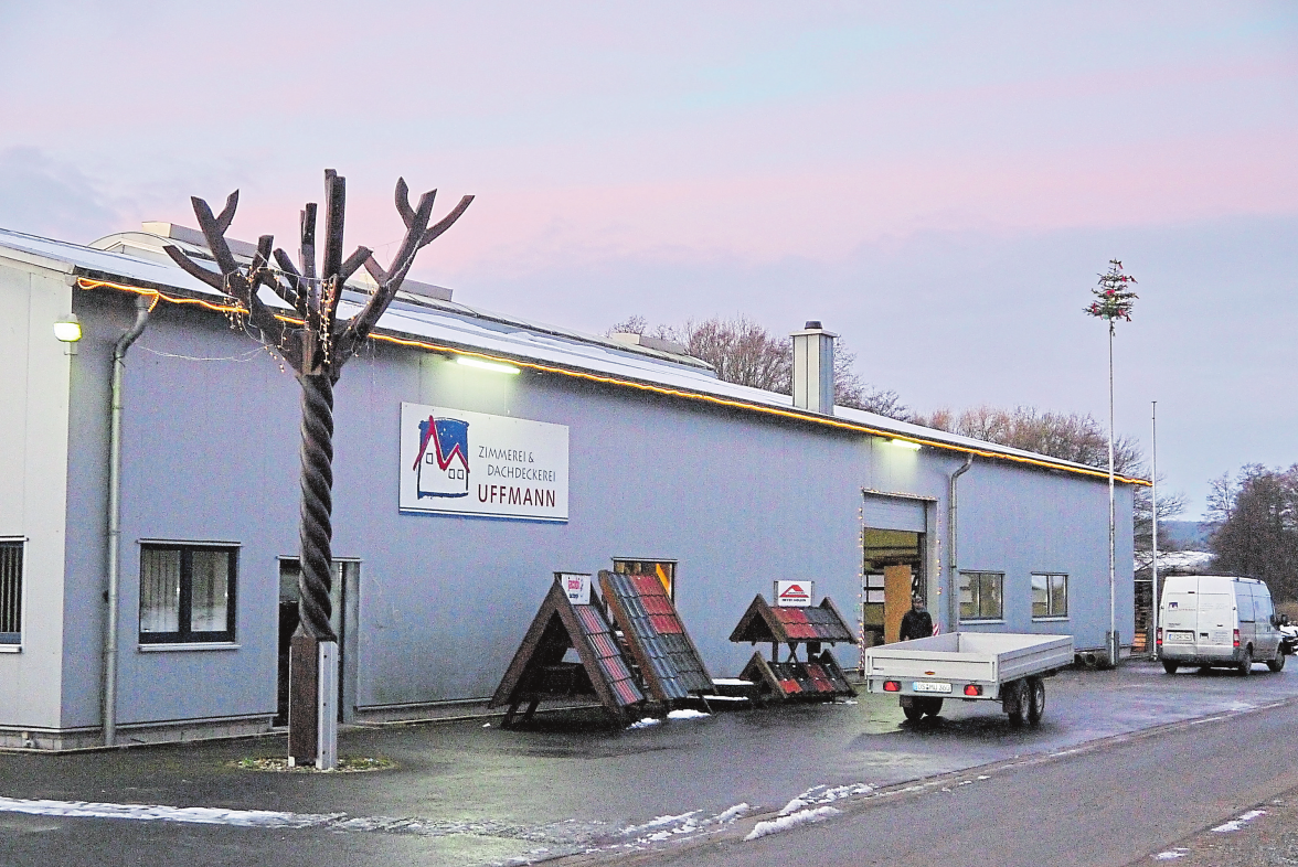 Die Werkstatt der Zimmerei und Dachdeckerei Uffmann befindet sich in Bissendorf-Wersche.