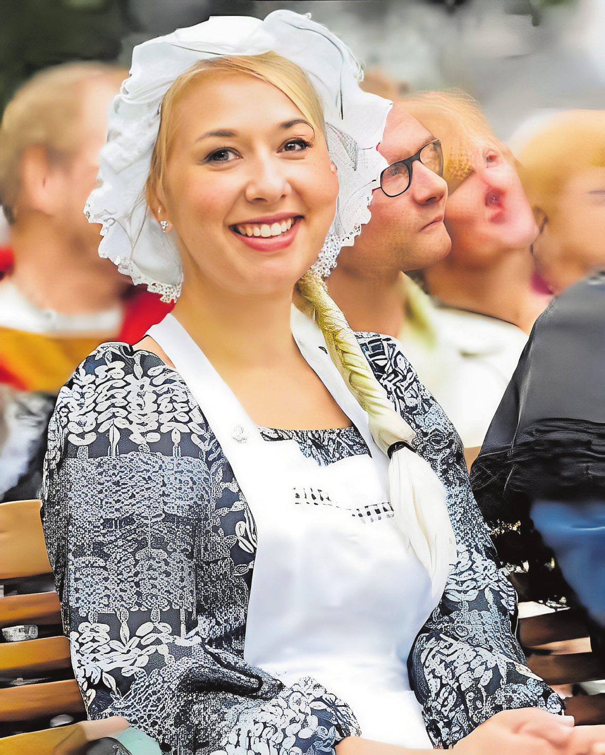 Auch die Haube passt gut zum Markt. Foto: Oliver Krato/Archiv
