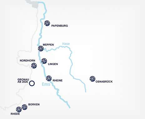 Die elf Hotels der Hackmann Gruppe befinden sich in neun Städten im Nordwesten Deutschlands.