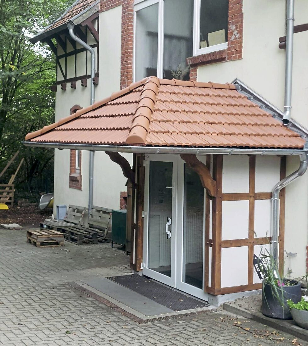 Dieser einladende Hauseingang wurde neu gestaltet.