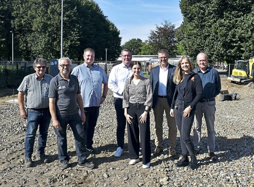 Auf dem neuen Jugendplatz in Ankum baut die Samtgemeinde Bersenbrück ein Multicourt, die Fläche ist schon vorbereitet.