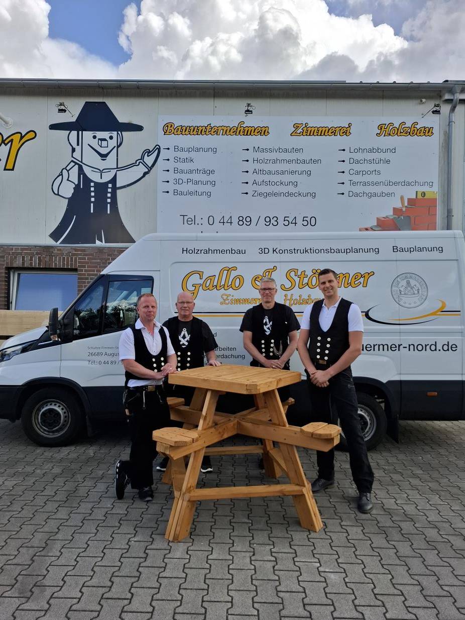 Michael Kruse, Helmut Störmer, Uwe Gallo und Kai Wemken. (Bild: Hildburg Brunken)