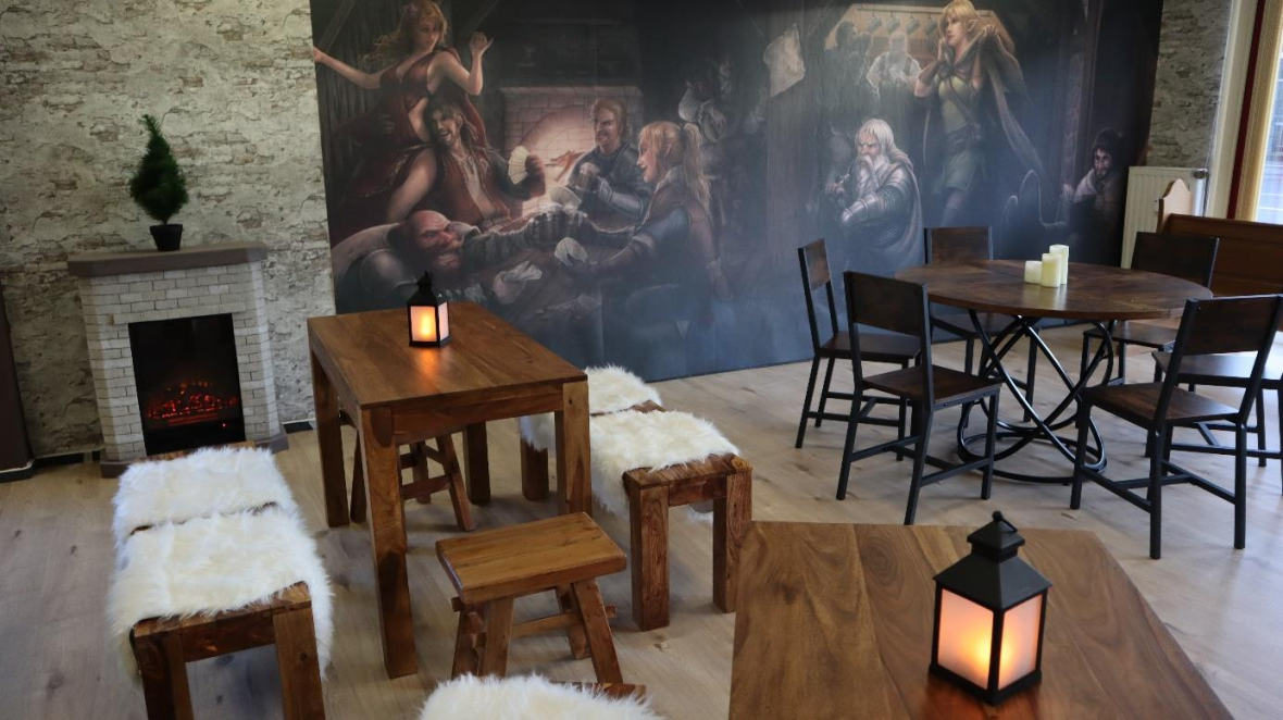 Die Taverne mit Fantasy Begegnungsraum. BILD: Wolfgang Wittig