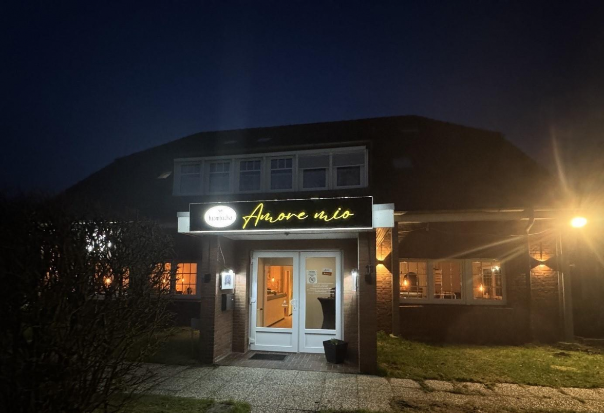 Feiert jetzt die Neueröffnung Das Ristorante Amore Mio am Großen Meer bietet eine Vielfalt an italienischen Gerichte. Bild privat
