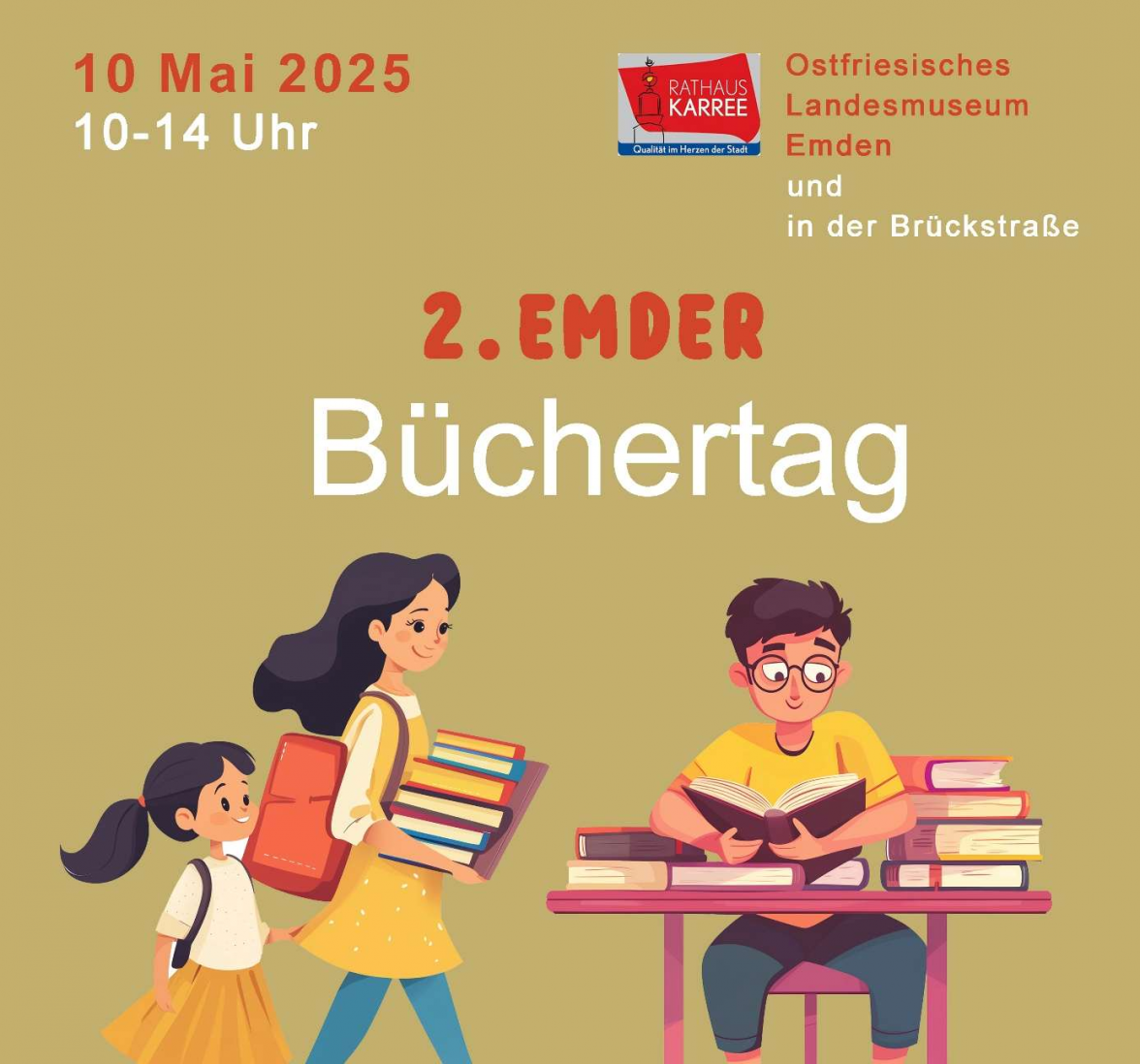 Das Plakat vom 2. Emder Büchertag. BILD: Privat
