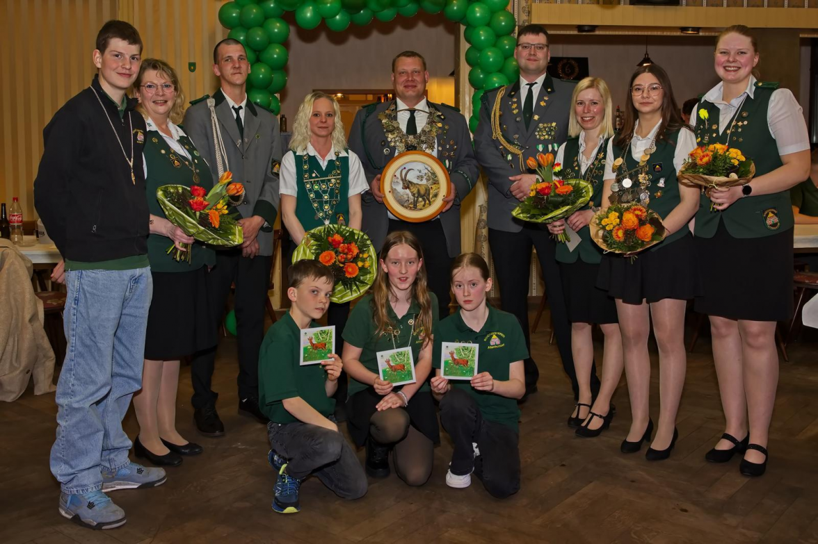 Das noch amtierende Königshaus. BILD: Schützenverein Altenhuntorf
