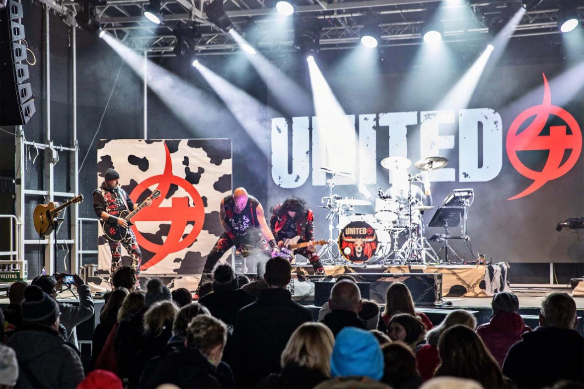 United 4 kommt am Samstag, den 12. Juli. Die härteste Tanzkapelle der Welt. BILD: plus2event/Archiv