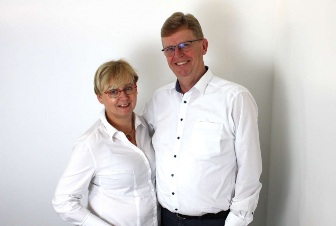 Stolz auf das besondere Jubiläum: Geschäftsführer Albert Lienemann und seine Frau Tina. BILD: Privat