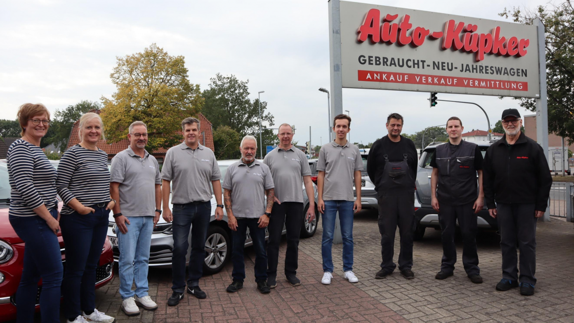 Das erfolgreiche Team von Auto Küpker. Bild: Wolfgang Wittig