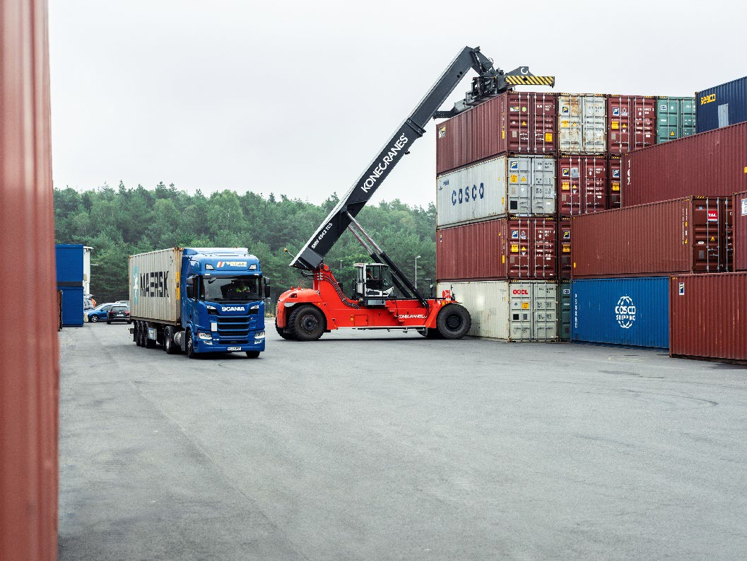 Das Container Terminal in Soltau wird seit Juni 2018 von der Spedition Weets betrieben.  Bild: Weets