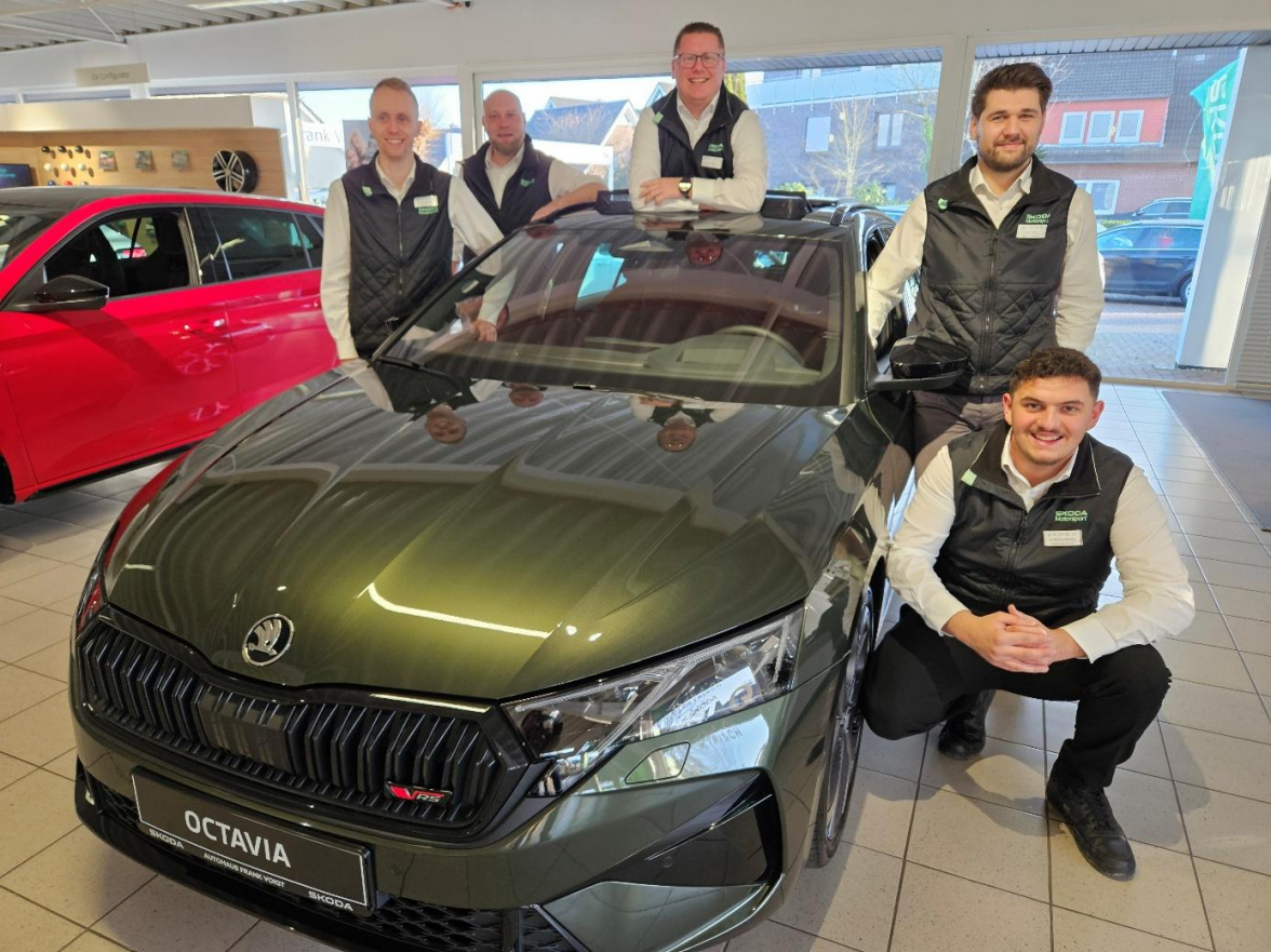 Ein Teil des sympathischen und kompetenten Teams (von links): Kevin Memmener, Patrick Pöpke, Daniel Küpker, Patryk Kohnert und Malek Pisit. Bild: Melanie Jülisch