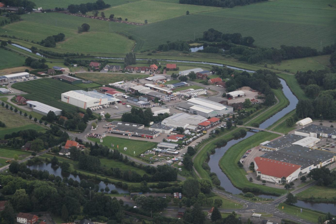 Das Gewerbegebiet von oben. Bild: NWZ-Archiv.