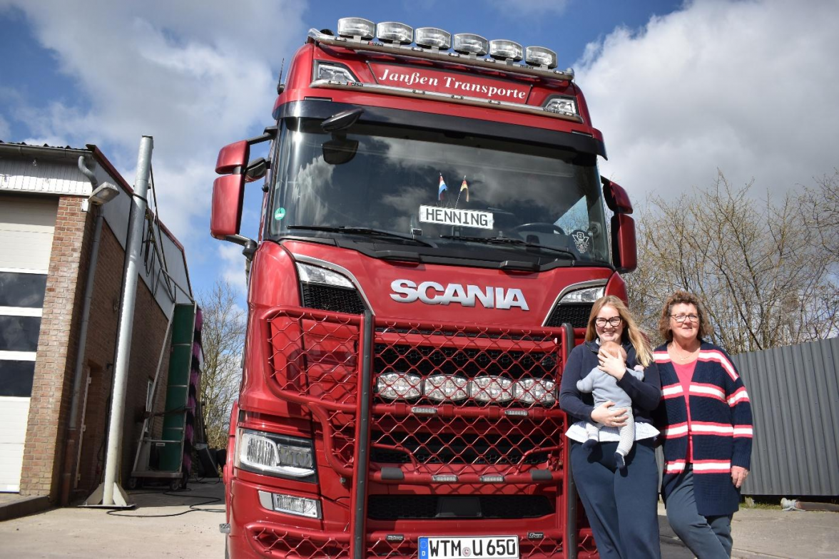 Bei Janẞen Transporte wird bei der Gewerbeschau der neue „Brummi“ des Unternehmens vorgestellt. Bild: Frank Brüling