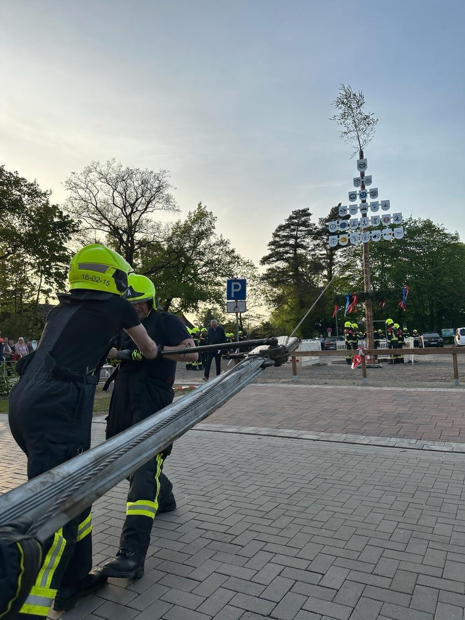 Impression vom Maibaumsetzen 2025. BILD: Privat