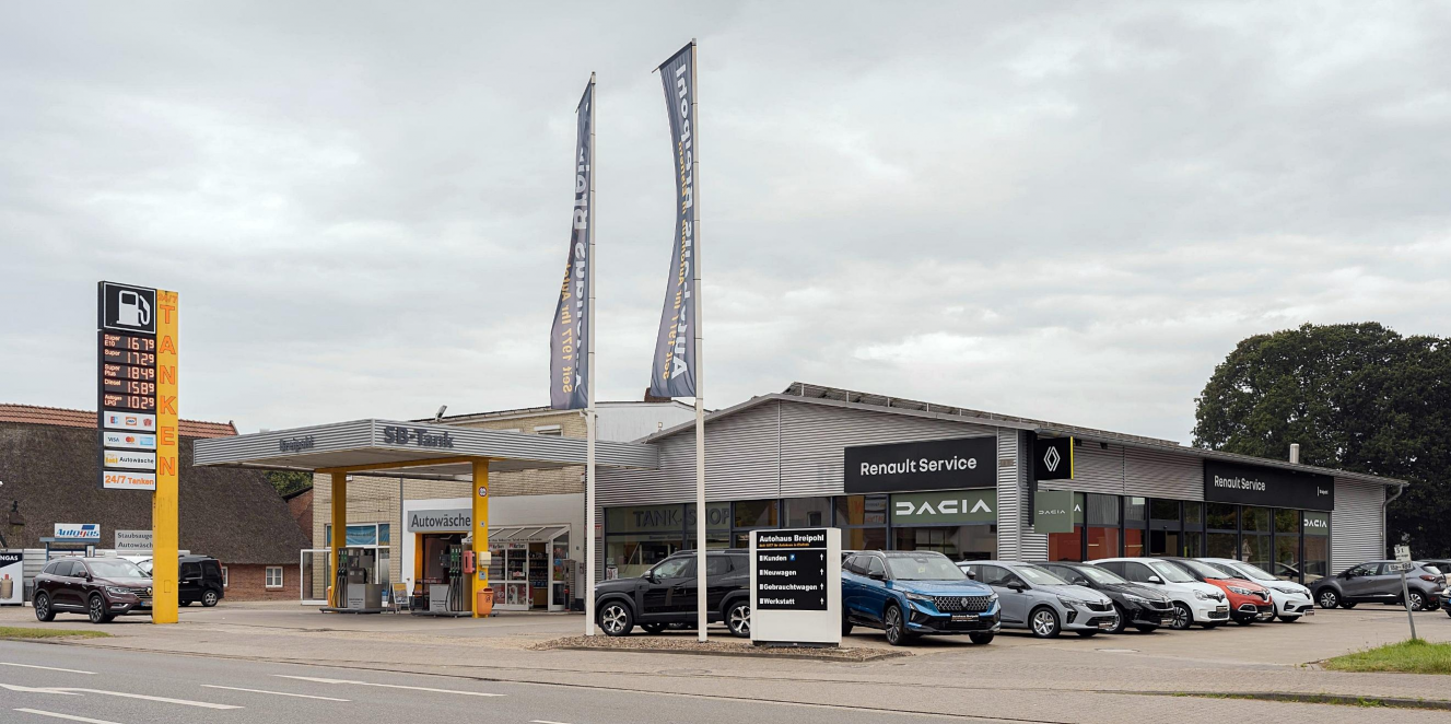 Zum Autohaus Breipohl in Elsfleth-Oberrege gehören neben dem Kfz-Handel und der Meisterwerkstatt auch eine Tankstelle mit Shop sowie eine Kfz-Waschanlage.   Bild: privat