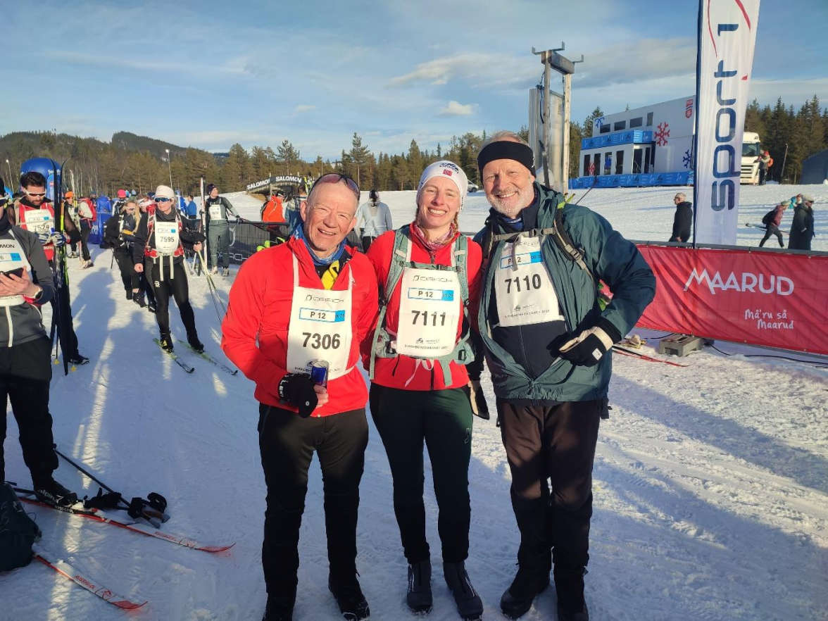 Glücklich und zufrieden sind die Teilnehmer am Ende der Marathonveranstaltung „Birkebeinerrennen“ im März.