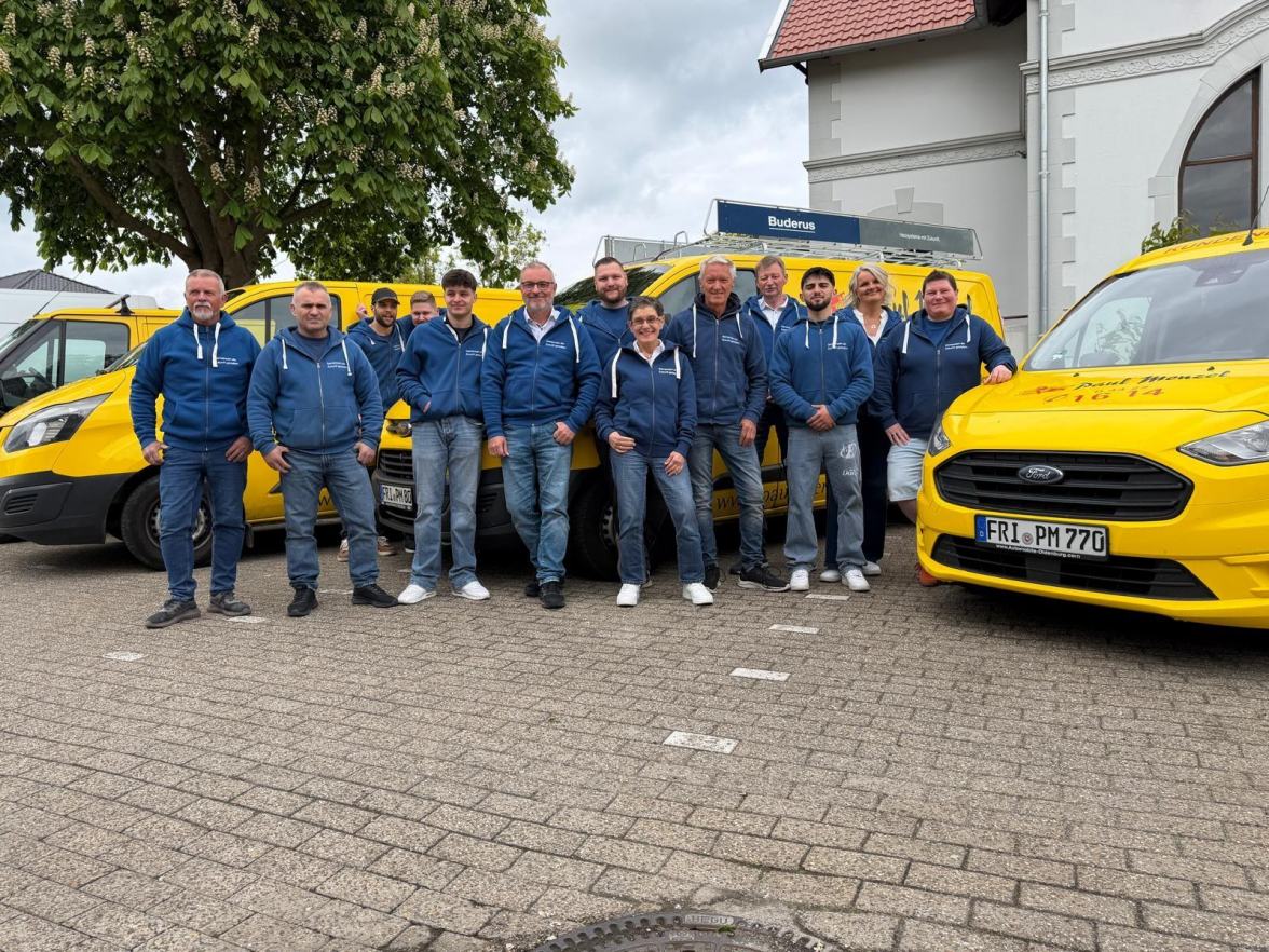 Die Experten für Sanitär-, Heizungsinstallationen sowie Klimatechnik: Das Team der Firma Paul Menzel.