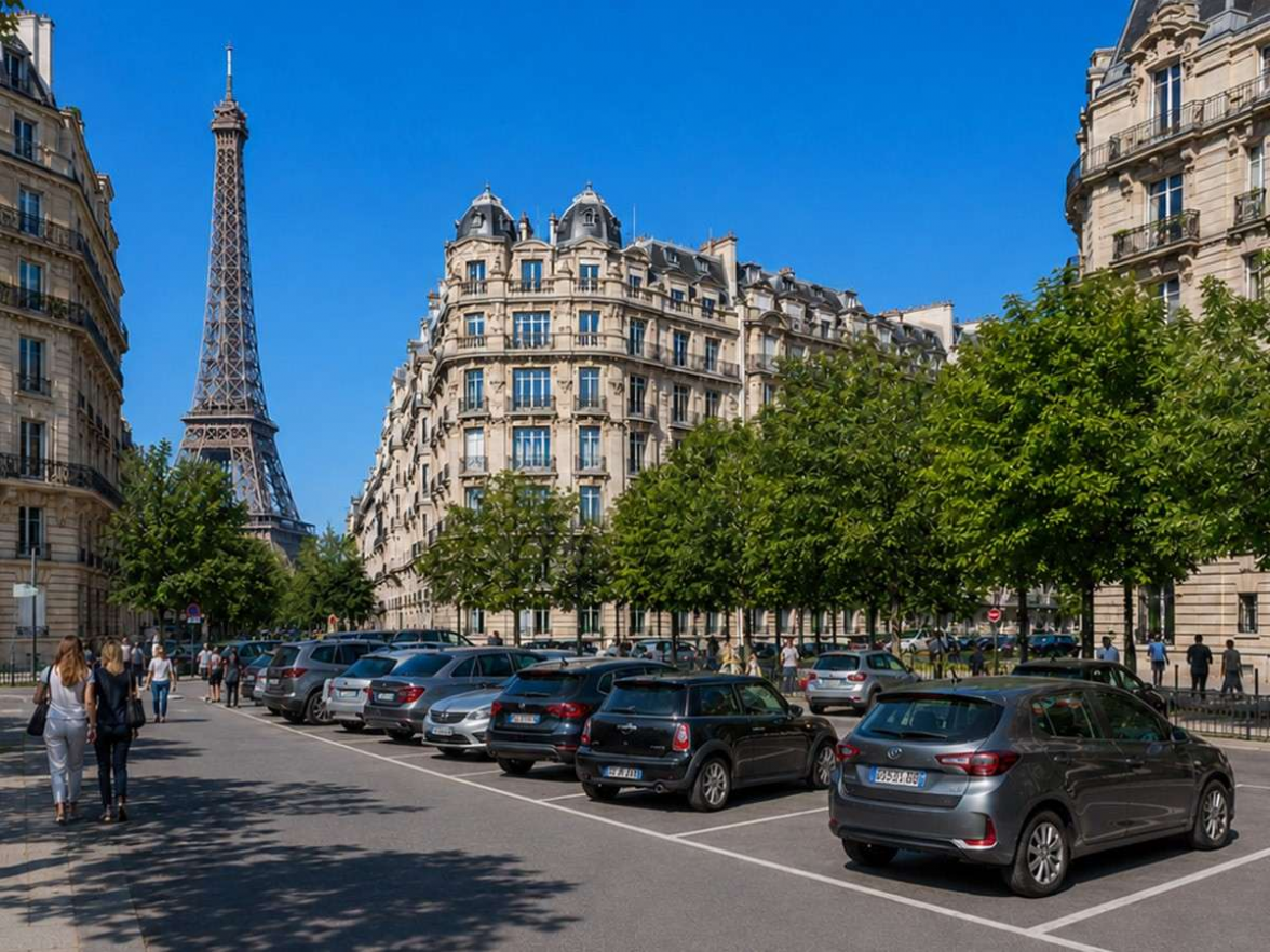 Für das Abstellen eines Autos im öffentlichen Straßenraum verlangt Paris von Besuchern gestaffelte Gebühren. Bild: AVD