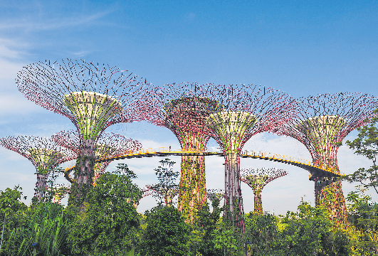 DIE "GARDENS BY THE BAY", EIN RIESIGES PARKGELÄNDE IN DOWNTOWN SINGAPUR.    FOTO: STB
