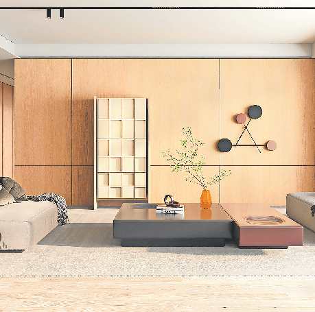 DER ARCHITEKTUR-SCHRANK IST EIN ABSOLUTER HINGUCKER IM RAUM.   FOTO: WOLFGANG PULFER