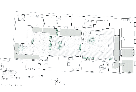 UM KOSTEN ZU SPAREN, LEGTEN DIE ARCHITEKTEN WERT DARAUF, MÖGLICHST VIEL DER ALTEN SUBSTANZ ZU BEHALTEN. PLAN: SERGIO FLORES