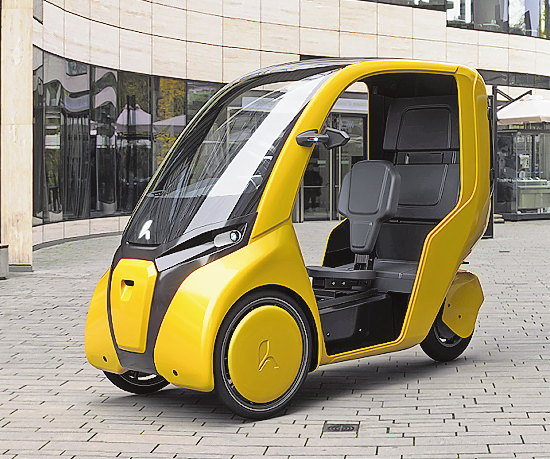 Im Frühjahr 2024 geht es los: Hopper aus Augsburg bringt sein City-Dreirad zu den Kunden. Foto: Hopper