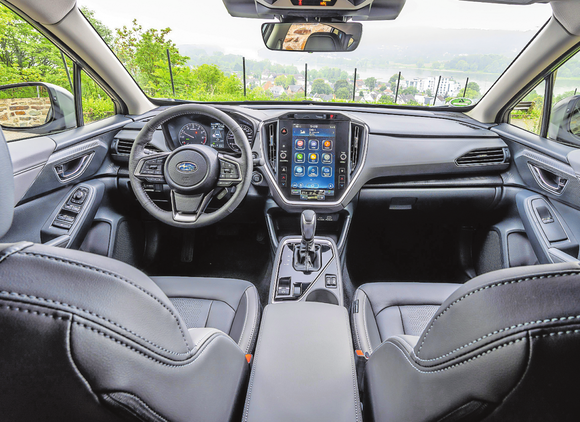 Ob Crosstrek oder Impreza: Das Interieur ist bei beiden Fahrzeugen das gleiche. Dominiert wird es von dem neuen Infotainment-Bildschirm.