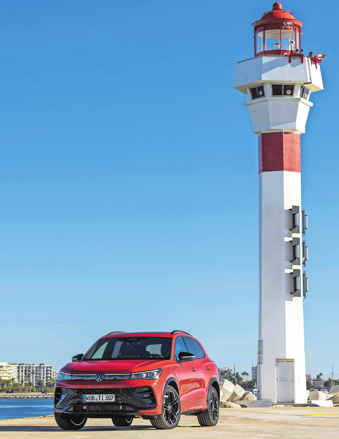 Drang nach Höherem: Der neue VW Tiguan bekommt Ausstattungen, die bislang dem Oberklasse-Modell Touareg vorbehalten waren wie zum Beispiel das Matrix-Licht.