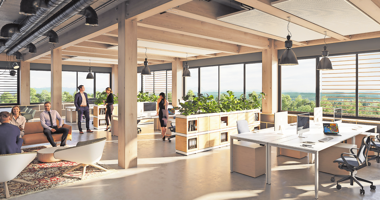 DER STANDORT BIETET AUCH MODERNSTE BÜROS.