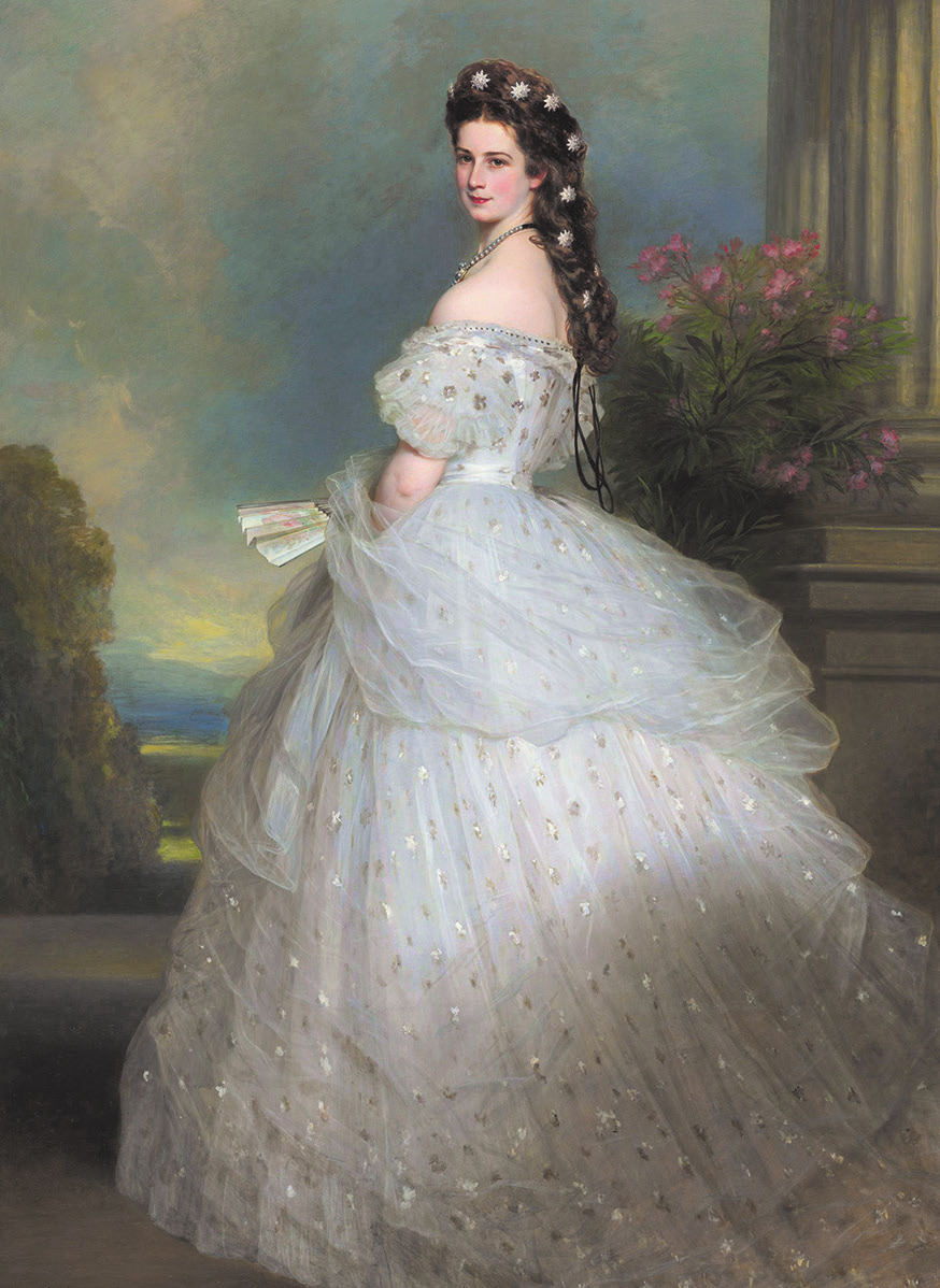 Kaiserin Elisabeth von Österreich-Ungarn, gemalt von Franz Xaver Winterhalter, 1865. FOTO: WIKICOMMONS