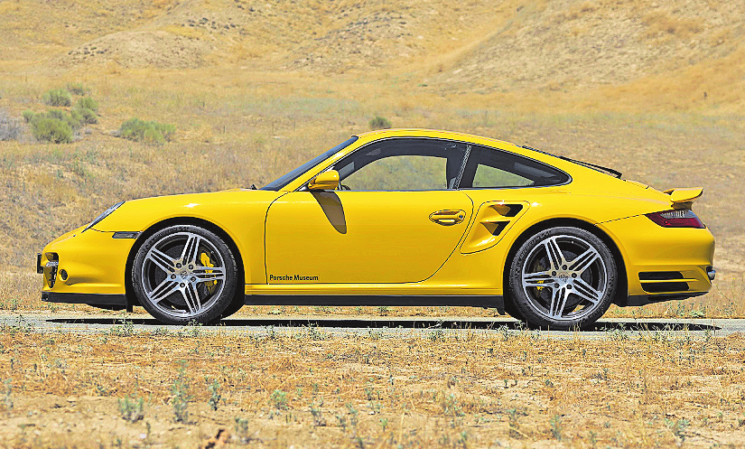 Etwas dezenter fiel der Heckflügel bei den Turbos der 997er-Baureihe aus.