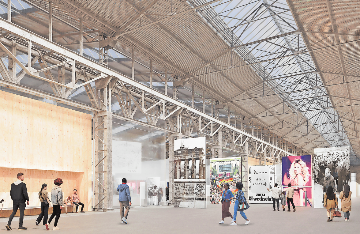 So soll der Eingangsbereich des neuen Museums nach Fertigstellung aussehen. Visualisierung: Atelier Brückner